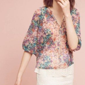 Anthropologie Weston Josephine Floral top